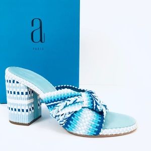 Antolina  Biagia Chunky Block Heel Sandals Mules